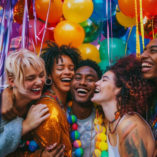 Friends at a party