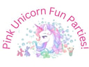 Pink unicorn fun parties Logo
