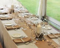 Fine crockery, Verdi cutlery, Reserva glasses, cappuccino linen 2