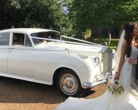 Silver Cloud Rolls Royce wedding car