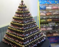 cooling castle barn pick n mix and ferrero lindt lindor pyramid