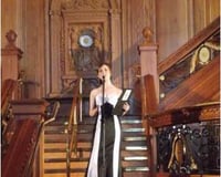 Performing on the Titanic Staircase