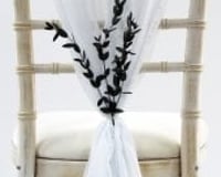 Chiffon Vertical Drop Sash Hire