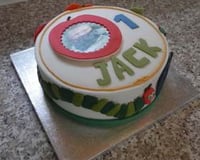 Hungry Caterpillar Themed Celebration Cake