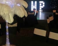 Gatsby themed venue styling available in Hertfordshire, Bedfordshire, Essex & surrounding areas