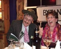 Dinner party in progress