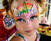 Unicorn face paint - Children's Face painter Bedfordshire.