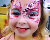 Butterfly face paint by Glitter-Arty Face painting
