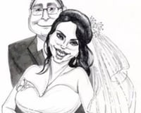 Caricature for Wedding Guests to Sign!