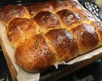 Homemade GingerRookes Sweet Buns dusted with Nigella Seeds