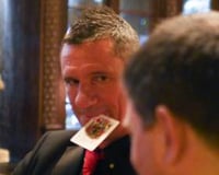 Jody Magician Card in Mouth