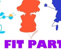 KID FIT PARTIES white logo 2022