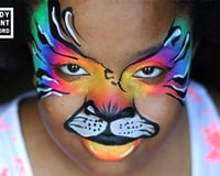facepaint rainbow tiger