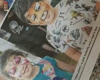 When my face painting makes the news.