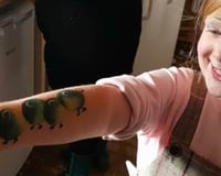 Face paint Caterpillar