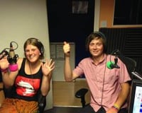 james and erin at radio