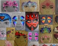 My Facepainting Menu changes frequently , depending on theme or event