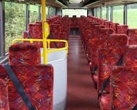 upstairs interior of our 100 seater bus/coach L305
