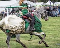 012 Cavalry of Heroes Medieval Jousting Knights on Horseback at Usk Show Monmouth Larry Weaver Photos