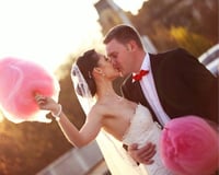 candy floss wedding