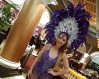 Purple Showgirl Hostess