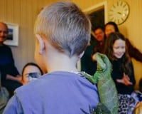 Neptune the water dragon hitching a ride!