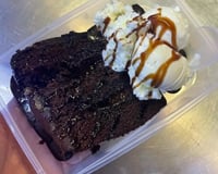 Triple chocolate fudge cake