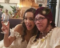 Anji's wedding at Harlaxton Manor