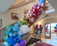 Balloon Garland for staircases