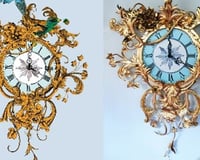Goldleaf clock for Fortnum & Masion