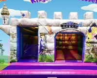 Knights & Princesses Bouncy Castle with Slide