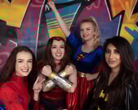 female superhero entertainer kent supergirl spidergirl sevenoaks