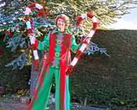 Elf stilt walking