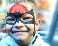 Batman Face Paint Smile