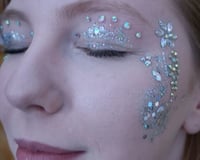 Festival gems with glitter
