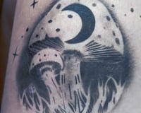 mushroom tattoo