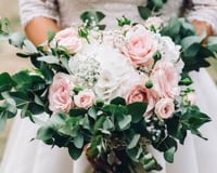 Euc, Hydrangea, Gyps & Sweet Avalanche Bouquet