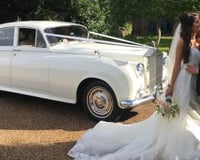 Silver Cloud Rolls Royce wedding car