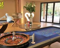 Roulette and Blackjack wedding casino