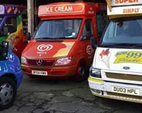 FLEET of ICE CREAM VANS