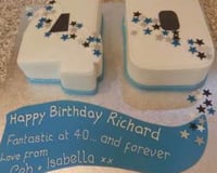 40th Celebration Number Cakes