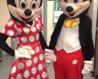 Mickey and Minnie Mouse Mascots