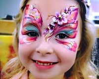 Butterfly face paint by Glitter-Arty Face painting