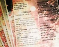 Sample menu