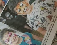 When my face painting makes the news.