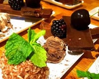 Triple chocolate dessert