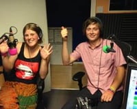 james and erin at radio