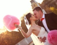 candy floss wedding