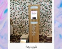 Selfie Booth Photo & Flower Wall