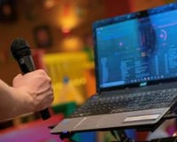 Getting ready to chat to the party